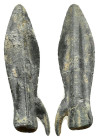 ANCIENT ROMAN BRONZE ARROW HEAD.(Circa 2th Century).Ae.

Condition : Good very fine.

Weight : 5.2 gr
Diameter : 41 mm