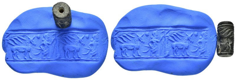 SUMERIAN.Stone cylinder seal.emdet Nasr Period.(circa 3100-2900 BC).

Conditio...