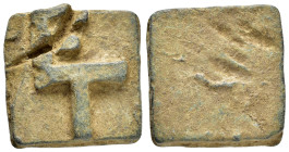 GREEK.Commercial Weights.(Circa 4th-2nd centuries BC).Ae.

Condition : Good very fine.

Weight : 105.4 gr
Diameter : 39 mm