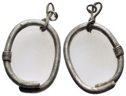ANCIENT ROMAN SILVER RING.(3rd–4th centuries).Ae.

Condition : Good very fine.

Weight : 7.6 gr
Diameter : 27 mm
