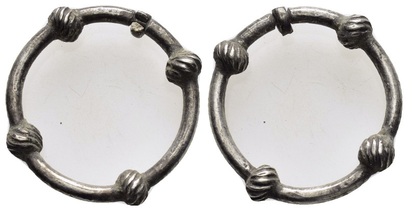 ANCIENT ROMAN SILVER RING.(3rd–4th centuries).Ae.

Condition : Good very fine.

...