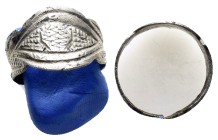 ANCIENT ROMAN SILVER RING.(3rd–4th centuries).Ae.

Condition : Good very fine.

Weight : 3.4 gr
Diameter : 19 mm