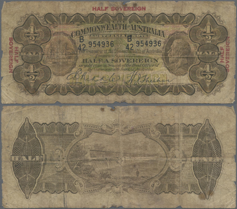 Australia: Commonwealth Bank of Australia ½ Sovereign ND(1926-33) with signature...