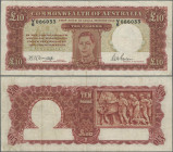 Australia: Commonwealth Bank of Australia, 10 Pounds ND(1940-52) with signatures: Armitage & McFarlane, P.28b, still nice original shape with crisp pa...