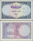 Bangladesh: Government of Pakistan, 1 Rupee ND(1964) - handstamped 1971 ”BANGLADESH” in Latin letters, P.1 in UNC condition with staple holes as usual...