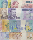 Belgium: Banque Nationale de Belgique, lot with 5 banknotes, 1995-1999 series, with 100 Francs ND(1995-2001) with signatures: Bertholomé & Verplaetse ...