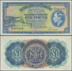 Bermuda: Bermuda Government, 1 Pound 17th February 1947, P.16, still very nice condition with bright colors, some tiny spots and soft vertical fold, p...