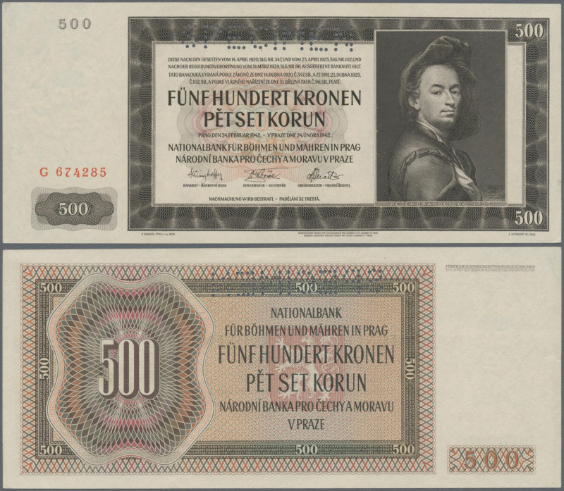 Bohemia & Moravia: ”Protektorat Böhmen und Mähren” and ”Nationalbank für Böhmen ...