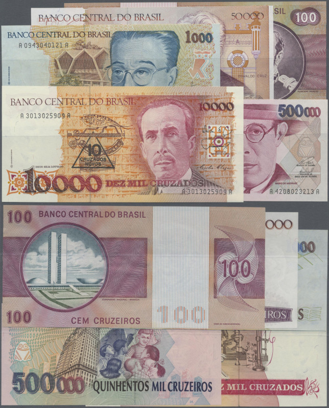 Brazil: Banco Central do Brasil, giant lot with 47 banknotes, series ND(1970-72)...