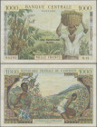 Cameroon: Banque Centrale - République Fédérale du Cameroun, 1.000 Francs ND(1962), Block # X.22, P.12b, very nice condition with taped tear right bor...