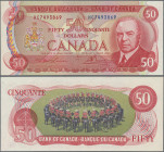Canada: Bank of Canada, 50 Dollars 1975 with signatures Lawson & Bouey and series ”HC”, P.90a in perfect UNC condition.
 [differenzbesteuert]