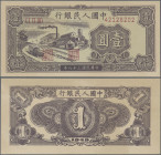 China: Peoples Bank of China, first series Renminbi 1949, 1 Yuan, serial number I II III 42128202, P.812 in UNC condition.
 [differenzbesteuert]