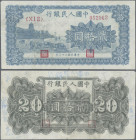 China: Peoples Bank of China, first series Renminbi 1949, 20 Yuan, serial number X I II 052962, P.820, minor margin split and tiny missing part upper ...