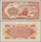 China: Peoples Bank of China, first series Renminbi 1949, 100 Yuan, serial number X VI VIII 23658536, P.831 in UNC condition.
 [differenzbesteuert]