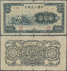 China: Peoples Bank of China, first series Renminbi 1949, 200 Yuan, serial number II I III 0771098, P.839, almost well worn condition with tiny missin...