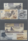 Faeroe Islands: Faeroe Islands Government, lot with 3 banknotes, series 2001-2011, including 50 Kronur 2001 (P.24, UNC), 100 Kronur 2002 (P.25, UNC) a...