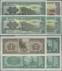 Guatemala: Banco de Guatemala, set with 4 banknotes, with ½ Quetzal 03.01.1968 (P.51e, UNC), 1 Quetzal 12.01.1962, 15.01.1965 and 03.01.1968 (P.43d (X...