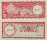 Netherlands Antilles: Bank van de Nederlandse Antillen 500 Gulden 02.01.1962, P.7 in perfect UNC condition.
 [differenzbesteuert]