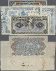 Paraguay: El Tesoro Nacional and Republica del Paraguay, lot with 4 banknotes, series ND(1865) – L.1923, comprising 1 and 3 Pesos ND(1865) (P.21 – F w...