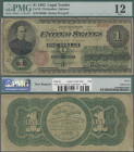 United States of America: United States Treasury, 1 Dollar Legal Tender Note 1862, ”National Bank Note Company” printed twice above lower border on fr...