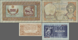 Yugoslavia: Very nice lot with 23 banknotes Yugoslavia, Serbia and Istria, Fiume and Slovene Coastal Area, series 1926-1945, comprising Yugoslavia 10 ...