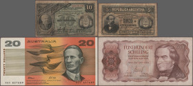 Alle Welt: Giant dealers lot with approx. 7.100 Banknotes from all over the world in 3 boxes, including also a larger part of German banknotes, some a...