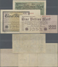 Deutschland - Deutsches Reich bis 1945: Lot Reichsbanknoten über 4 Billionen Mark 1923, dabei 1 Billion Mark mit FZ ”AF” (Ro.126b, P.129, F/F+), 1 Bil...