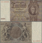 Deutschland - Deutsches Reich bis 1945: Reichsbanknote 1.000 Reichsmark vom 22.02.1936, Ro.177, P.184, Serie B, Udr.Bst. E, minimal bestoßene Ecke unt...