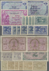 Deutschland - Bank Deutscher Länder + Bundesrepublik Deutschland: Lot mit 14 Banknoten, dabei 1 DM 1948 (Ro.232, VF), 1 M 1948 B (Ro.233a, VF), 2 DM 1...