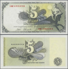 Deutschland - Bank Deutscher Länder + Bundesrepublik Deutschland: Bank deutscher Länder, Serie 1948, 5 DM ”Europa” mit Serie ”13E”, Ro.252c in kassenf...
