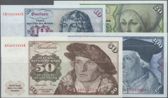 Deutschland - Bank Deutscher Länder + Bundesrepublik Deutschland: BBk IA, 1977, Lot mit 24 Banknoten, dabei 15x 10 DM, Serien CH/H, CH/R, CH/S und CG/...