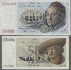 Deutschland - Bank Deutscher Länder + Bundesrepublik Deutschland: Bank deutscher Länder, Serien 1948 – 1950, Lot mit 16 Banknoten, dabei ½ DM (Ro.230,...