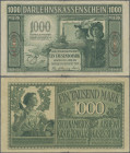 Deutschland - Nebengebiete Deutsches Reich: Darlehenskasse Ost, Lot mit 6 Banknoten, dabei für die Ausgabe POSEN 1916, 1 Rubel (Ro.459c, F/F- mit besc...