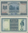 Deutschland - Nebengebiete Deutsches Reich: Bank von Danzig, 100 Gulden vom 1. August 1931, Ro.841, kleiner Knick unten rechts und Mittelbug, winziger...