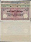 Deutschland - Sonstige: Steuergutschein I, 100, 500 und 1.000 Reichsmark, einlösbar ab Februar / April 1940, ohne Stempel der Ausgabestelle, Ro.716h, ...