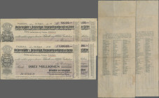 Deutschland - Notgeld - Bayern: Passau, Darmstädter und Nationalbank, 500 Tsd., 2 Mio. Mark, 10.8.1923, 3, 5 Mio. Mark, 18.8.1923, mit neuem Banknamen...