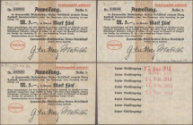 Deutschland - Notgeld - Niedersachsen: Hannover, Notgeld von 1914, dabei Continental, 17 Scheine, HANOMAG, 51 Scheine, dabei 5 Mark 2 x mit 4 Datumsst...