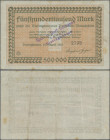 Deutschland - Notgeld - Rheinland: Dieringhausen, Porzellan-Manufaktur, 500 Tsd. Mark, 12.8.1923, vollständig gedruckter Lohnscheck, Nennwert nicht be...