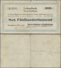 Deutschland - Notgeld - Rheinland: Remscheid, Deutsche Spiralbohrer- u. Werkzeugfabriken G.m.b.H., 500 Tsd. Mark, 24.8.1923 (Tag handschriftlich), ged...