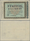 Deutschland - Notgeld - Rheinland: Solingen, Stadt, 50 Billionen Mark, 25.10.1923, ohne KN, mit Aufdruck ”Ungültig”, Erh. II
 [differenzbesteuert]...