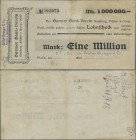 Deutschland - Notgeld - Rheinland: Wald, Justus Brenger & Co., 1 Mio. Mark, 27.8. (gestempelt) 1923, Kunden-Lohnscheck auf Barmer Bank-Verein, Ausstel...