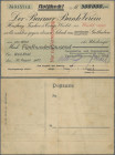 Deutschland - Notgeld - Rheinland: Wald, Darmstädter und Nationalbank, 500 Tsd. Mark, 10.8.1923, Postkartenscheck auf Barmer Bank-Verein, Erh. III
 [...