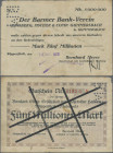Deutschland - Notgeld - Rheinland: Wipperfürth, Bernhard Meyer, 5 Mio. Mark, 14.9.1923 (Datum gestempelt), Scheck auf Barmer Bank-Verein, gedruckt auf...