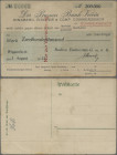 Deutschland - Notgeld - Rheinland: Wipperfürth, Radium Elektrizitäts-G.m.b.H., 200 Tsd. Mark, 3.8.1923, vollständig gedruckter Postkartenscheck auf Ba...