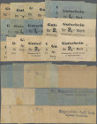 Deutschland - Notgeld - Ehemalige Ostgebiete: Christburg, Westpreußen, -.50 (3), 1 (6), 2 (9) Mark, o. D. (8.8.1914), Scheine des Westpreuss. Credit-V...