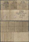 Deutschland - Notgeld - Ehemalige Ostgebiete: Mogilno, Posen, Magistrat, 50 Pf. (3), 1 Mark (8), 12.8.1914, Varianten bei Unterschriften, bis auf eine...