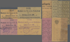 Deutschland - Notgeld - Ehemalige Ostgebiete: Rothenbach, Schlesien, Gemeinde, 5 Tsd., 10 Tsd., 20 Tsd., 50 Tsd. Mark, 17.8.1923, gedruckt rückseitig ...