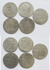 Lot 5 Silbermünzen, 2 x 2 Zolota AH 1187 und 3 x Yuzluk AH 1203, sehr schön, sehr schön - vorzüglich.
 [differenzbesteuert]