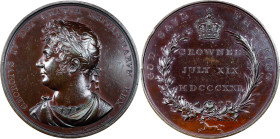 1821 George IV Coronation Medal. Bronzed Copper. By Rundell Bridge & Rundell. Jamieson-27, Eimer-1141, Brown-1088. About Uncirculated.
69.4 mm. 2455....