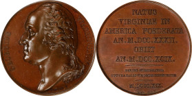 "1819" Series Numismatica Medal. First Issue. By Vivier. Musante GW-98, Baker-132. Bronze. Specimen-64 (PCGS).
41 mm. The edge is not visible through...